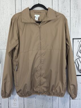 IZOD XFG Women’s Tan Lightweight Packable Windbreaker Jacket Size M